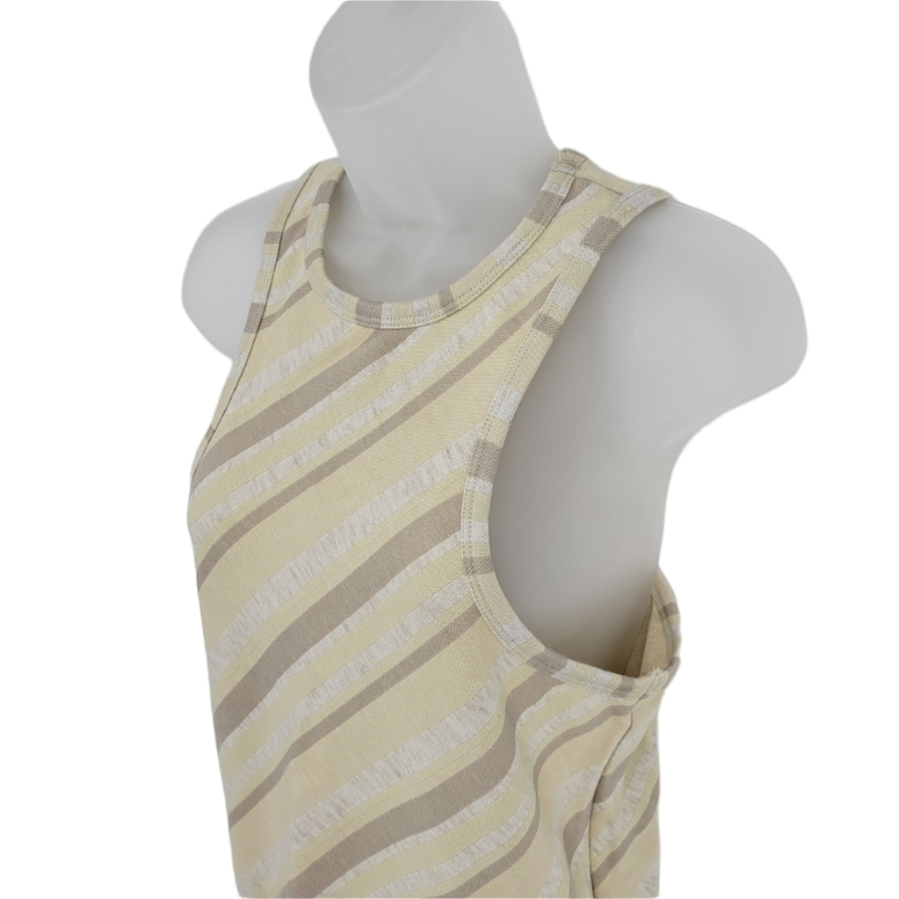 NWT 🔖Free People High Neck Striped Tank Top Cream color‎